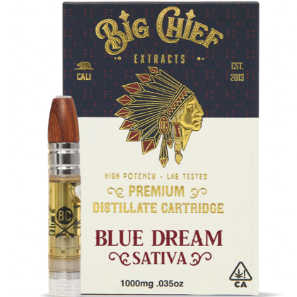 Big Chief Extracts - Premium Distillate Cartridge 1g - Blue Dream (Sativa)
