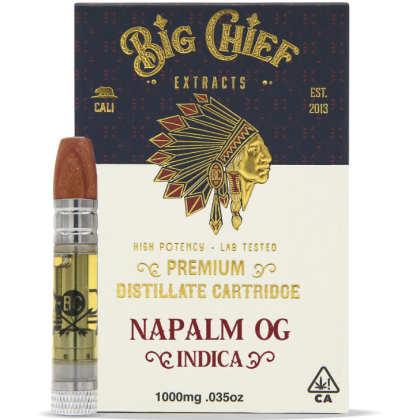 Big Chief Extracts - Premium Distillate Cartridge 1g - Napalm OG (Indica)