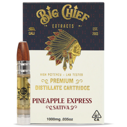 Big Chief Extracts - Premium Distillate Cartridge 1g - Pineapple Express
