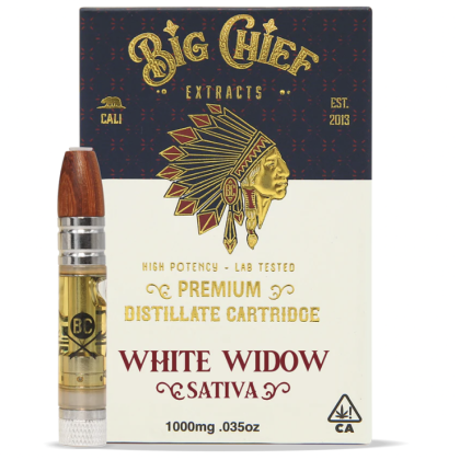 Big Chief Extracts - Premium Distillate Cartridge 1g - White Widow (Sativa)