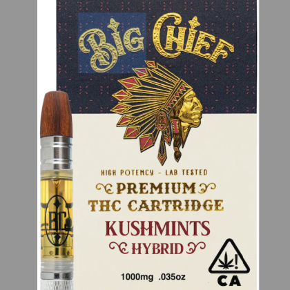 Big Chief Extracts - Premium Distillate Cartridge 1g - Kushmints (Hybrid)