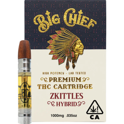 Big Chief Extracts - Premium Distillate Cartridge 1g - Zkittles (Hybrid)