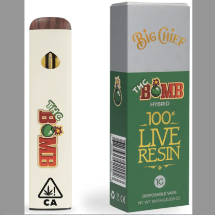Big Chief Extracts - Live Resin Disposable 1g - THC Bomb (Hybrid)