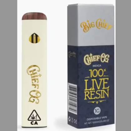Big Chief Extracts - Live Resin Disposable 1g - Chief OG (Indica)